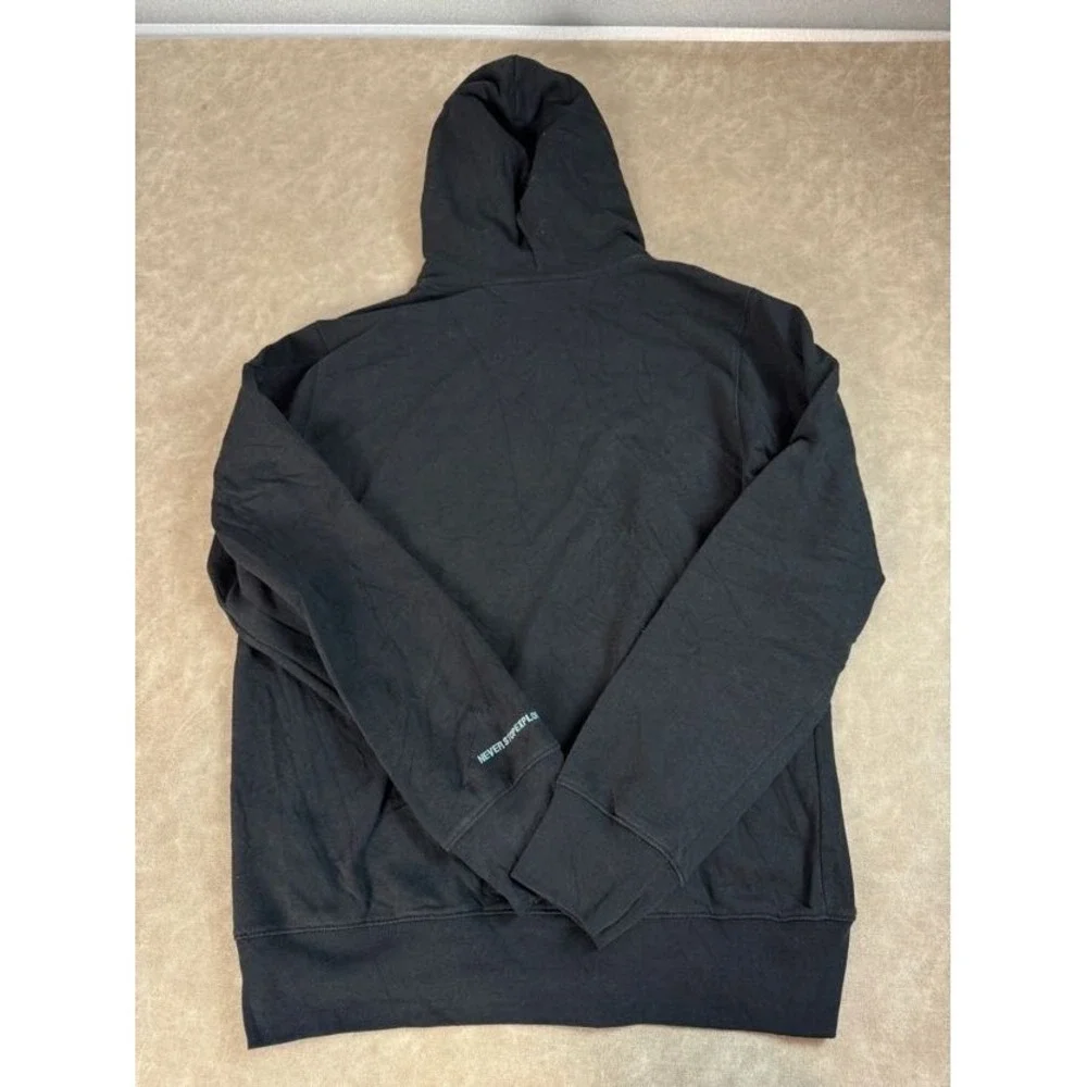 The‎ North Face Mens Logo Play Recycled Long Sleeve Pullover Black Hoodie Medium